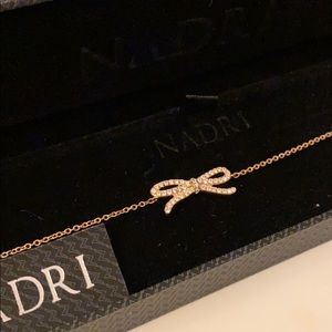 Nadri Gold Bow Bracelet New in Box